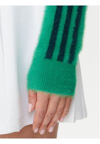 Adidas - adidas Kardigan Fluffy JW5177 Zielony Regular Fit. Kolor: zielony. Materiał: syntetyk #4