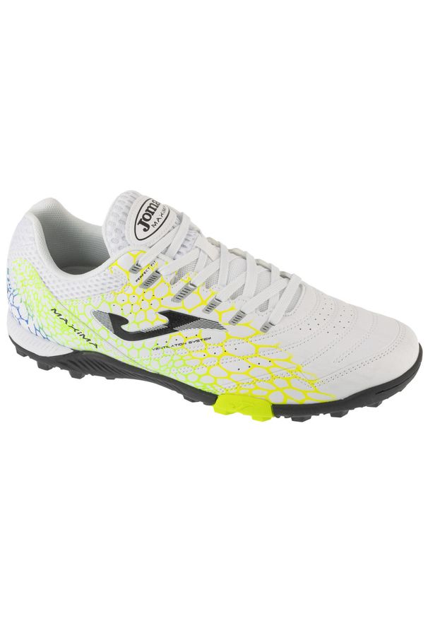 Joma - Buty piłkarskie turfy męskie, Maxima 25 MAXW TF. Kolor: biały. Sport: piłka nożna