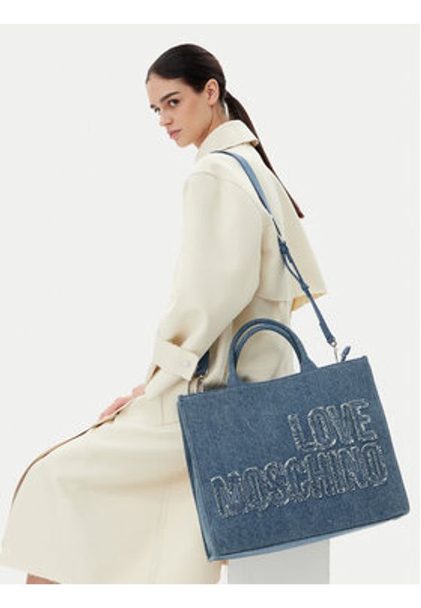Love Moschino - LOVE MOSCHINO Torebka JC4242PP0MKM0750 Niebieski. Kolor: niebieski