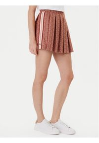 Lacoste Spódnica plisowana JF0516 Brązowy Regular Fit. Kolor: brązowy. Materiał: syntetyk