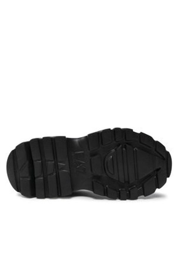 EA7 Emporio Armani Trapery X8M001 XK228 R926 Czarny. Kolor: czarny. Materiał: skóra