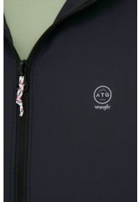 Wrangler kurtka przeciwdeszczowa damska kolor czarny przejściowa. Kolor: czarny. Materiał: poliester, materiał. Długość rękawa: raglanowy rękaw #2