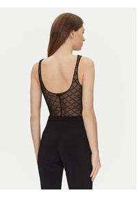 Elisabetta Franchi Body BO-020-51E2-V150 Czarny Slim Fit. Kolor: czarny. Materiał: syntetyk