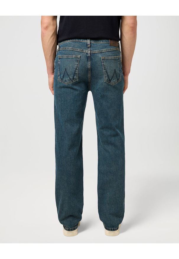 Męskie Spodnie Jeansowe Wrangler Regular Fit River 112352955. Styl: klasyczny, elegancki