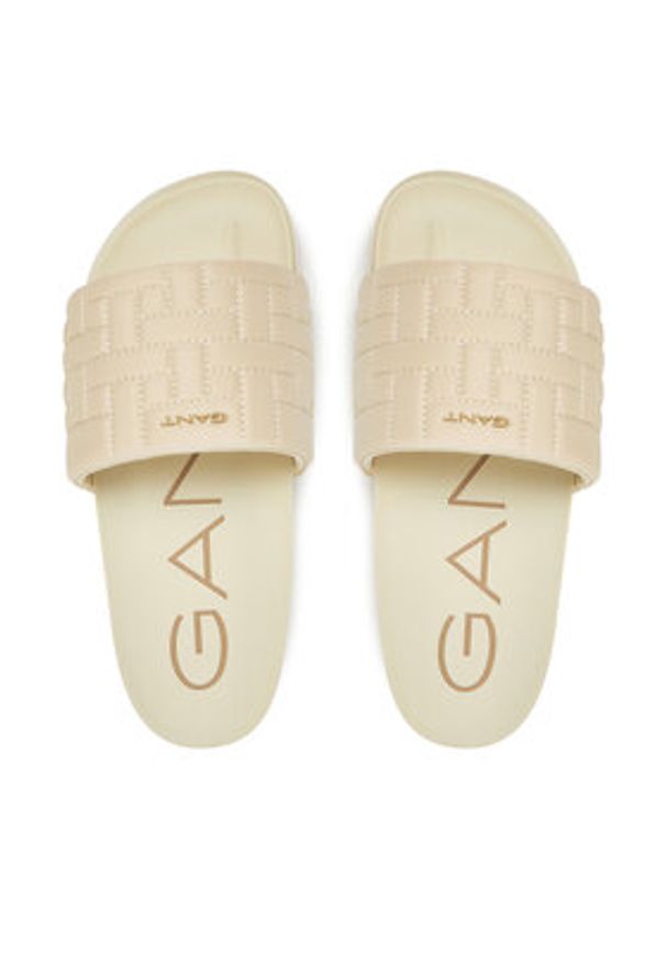 GANT - Gant Klapki 30507939 Écru. Materiał: materiał