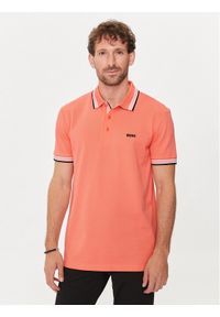 BOSS - Boss Polo Paddy 50469055 Pomarańczowy Regular Fit. Typ kołnierza: polo. Kolor: pomarańczowy. Materiał: bawełna