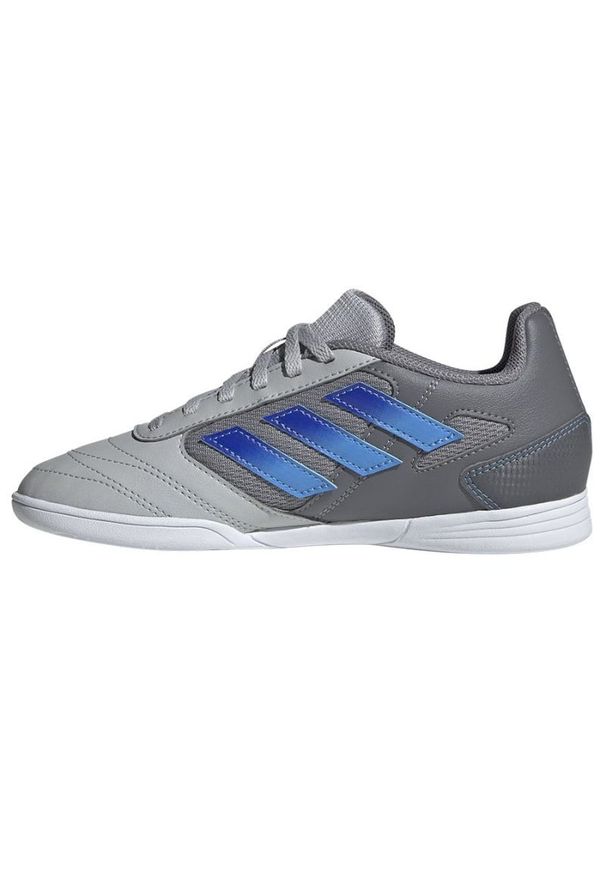 Adidas - Buty adidas Super Sala 2 In Jr IE7560 szare. Kolor: szary. Materiał: materiał. Szerokość cholewki: normalna
