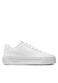 Puma Sneakersy Smash Platform V3 Sleek 38940101 Biały. Kolor: biały. Materiał: skóra. Obcas: na platformie