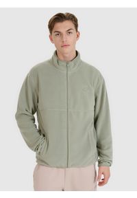 4f - 4F Polar regular ze stójką męski - oliwkowy XXL. Typ kołnierza: kołnierzyk stójkowy. Kolor: oliwkowy, brązowy, wielokolorowy. Materiał: polar. Wzór: gładki. Sezon: zima. Sport: turystyka piesza, wspinaczka, snowboard, narciarstwo #1