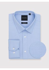 Pako Lorente - PAKO LORENTE - Niebieska koszula męska. Kolor: niebieski. Materiał: bawełna, poliester. Długość rękawa: długi rękaw. Długość: długie #6