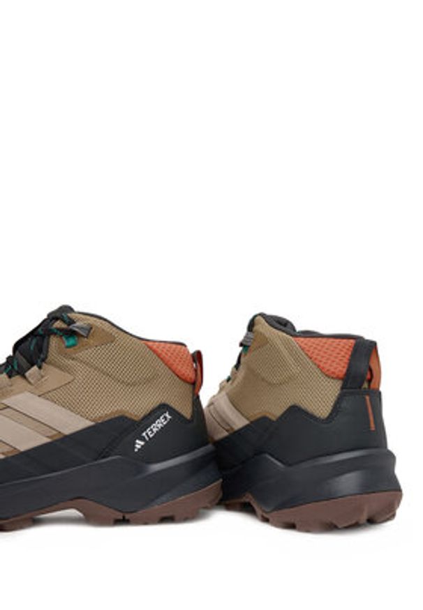 Adidas - adidas Trekkingi Terrex Skychaser AX5 Mid GORE-TEX JH7804 Brązowy. Kolor: brązowy. Materiał: materiał. Technologia: Gore-Tex. Model: Adidas Terrex. Sport: turystyka piesza
