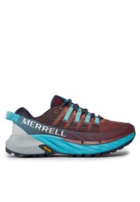 Merrell Buty do biegania Agility Peak 4 J067546 Bordowy. Kolor: czerwony. Materiał: materiał