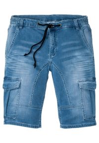 Bermudy dżinsowe ze stretchem Regular Fit bonprix jasnoniebieski denim. Kolor: niebieski #1