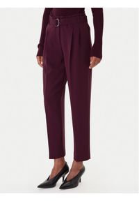 BOSS Spodnie materiałowe Tapiah 50490037 Fioletowy Regular Fit. Kolor: fioletowy. Materiał: syntetyk