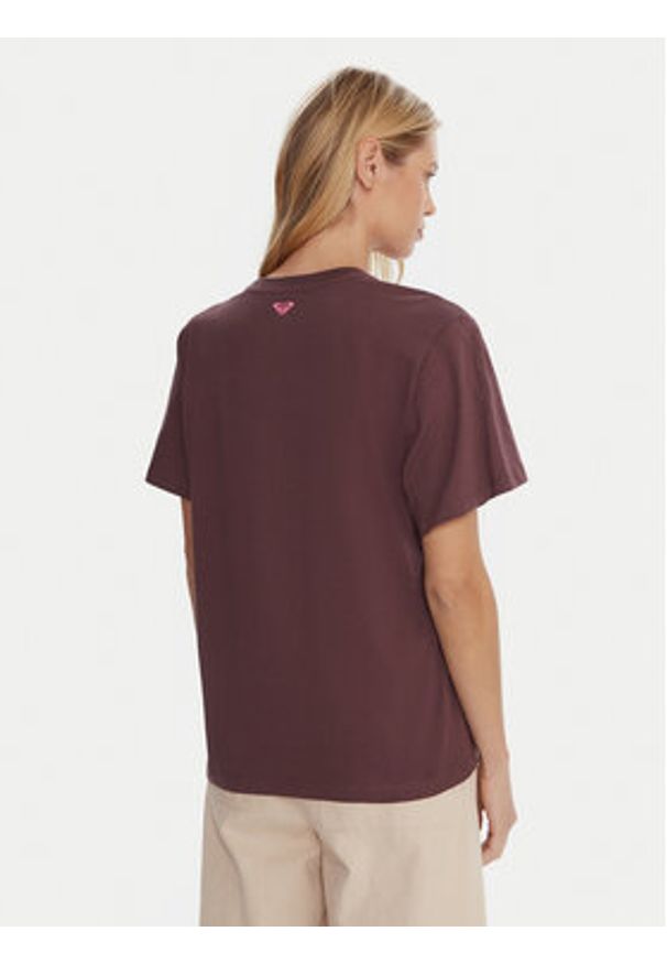 Roxy T-Shirt Hangloose The Sky ERJZT06020 Fioletowy Regular Fit. Kolor: fioletowy. Materiał: bawełna