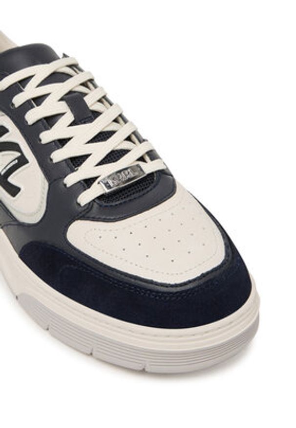 Karl Lagerfeld - KARL LAGERFELD Sneakersy Kourtney KL53026 Granatowy. Kolor: niebieski. Materiał: skóra, zamsz
