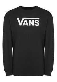 Vans Longsleeve Classic VN000K6HY281 Czarny Classic Fit. Kolor: czarny. Materiał: bawełna. Długość rękawa: długi rękaw
