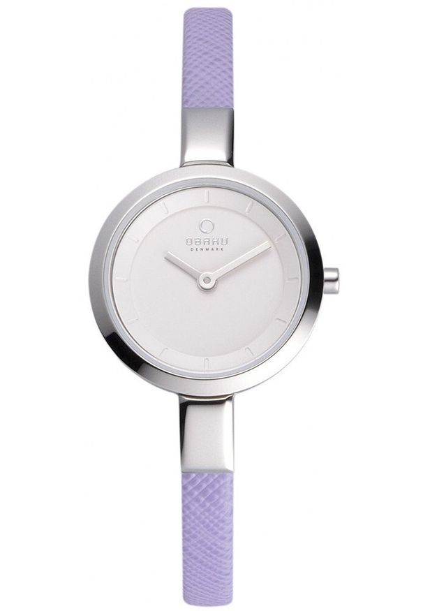 OBAKU - Zegarek damski Obaku Denmark V129LCIRQ fioletowy. Kolor: fioletowy