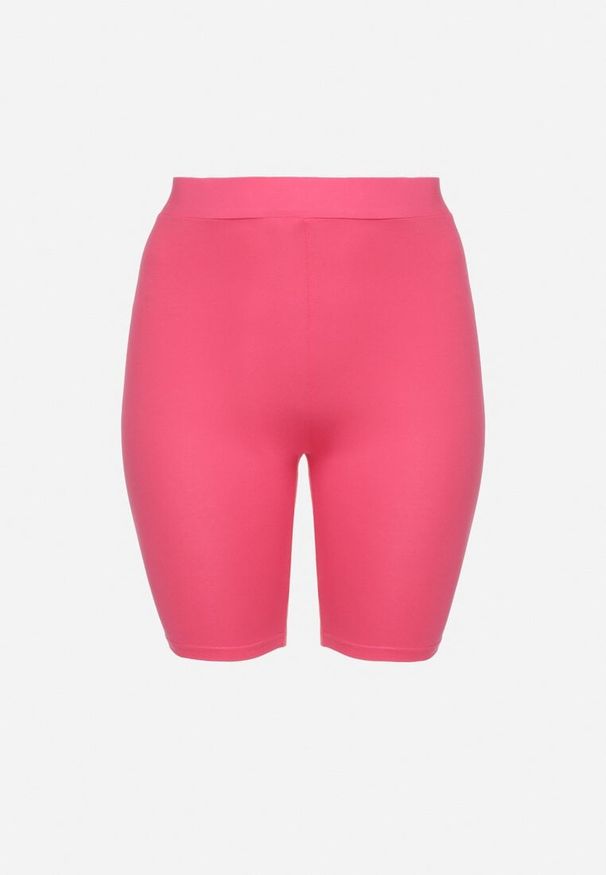 Born2be - Fuksjowe Szorty Kolarki z Bawełny Ilinora. Okazja: na co dzień. Kolor: różowy. Materiał: bawełna. Sezon: lato. Styl: casual