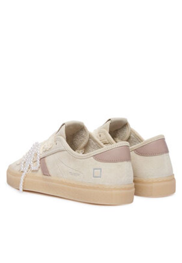 D.A.T.E. Sneakersy Tender W441-TE-BW Beżowy. Kolor: beżowy. Materiał: zamsz, skóra