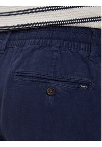 Polo Ralph Lauren Spodnie materiałowe 710940611001 Granatowy Tapered Fit. Kolor: niebieski. Materiał: len #4