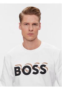 BOSS - Boss Bluza Soleri 07 50507939 Biały Regular Fit. Kolor: biały. Materiał: bawełna