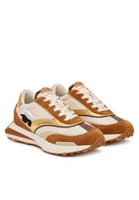 Karl Lagerfeld - KARL LAGERFELD Sneakersy Zone KL62930N Brązowy. Kolor: brązowy. Materiał: skóra, zamsz #5