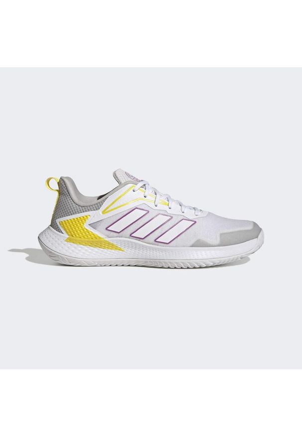Buty do tenisa unisex Adidas Defiant Speed. Kolor: biały, różowy, fioletowy, wielokolorowy. Materiał: materiał. Sport: tenis