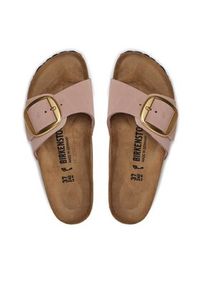 Birkenstock Klapki Madrid 1027056 Różowy. Kolor: różowy. Materiał: nubuk, skóra #3