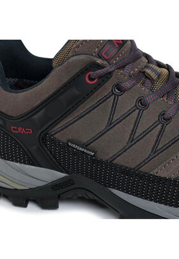CMP Trekkingi Rigel Low Trekking Shoes Wp 3Q13247 Szary. Kolor: szary. Materiał: skóra, zamsz. Sport: turystyka piesza
