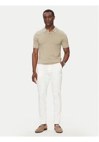 BOSS Spodnie materiałowe Kaito1_T 50487754 Biały Slim Fit. Kolor: biały. Materiał: syntetyk, bawełna #4