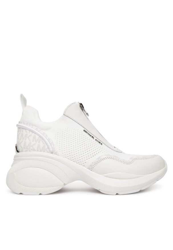 MICHAEL Michael Kors Sneakersy Zuma Mixed-Media Trainer 43F5ZUFP3L Biały. Kolor: biały. Materiał: materiał