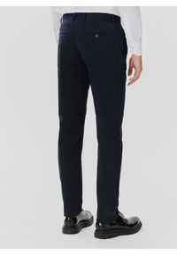 Pako Lorente - PAKO LORENTE – Gładkie spodnie męskie w kolorze granatowym. Kolor: niebieski. Materiał: bawełna, elastan. Wzór: gładki. Styl: klasyczny #3
