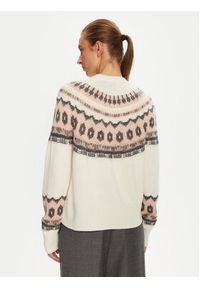 Marella Sweter Dito 2423366182 Écru Relaxed Fit. Materiał: wełna