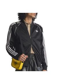 Adidas - Bluza męska adidas Originals SST KE3512 - czarna. Okazja: na co dzień. Kolor: czarny. Materiał: satyna, bawełna, tkanina, poliester. Wzór: aplikacja. Styl: casual, klasyczny, retro #1