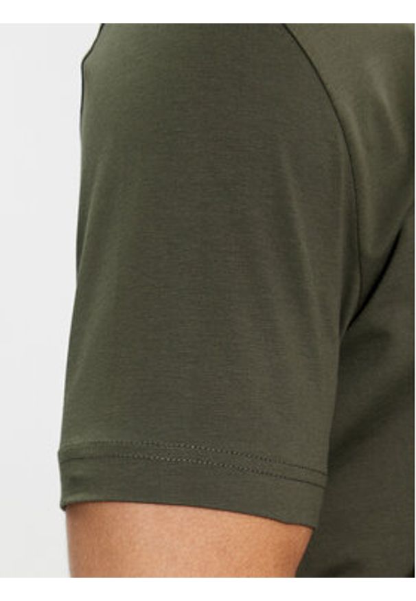BOSS - Boss T-Shirt Tee 50506373 Zielony Regular Fit. Kolor: zielony. Materiał: bawełna