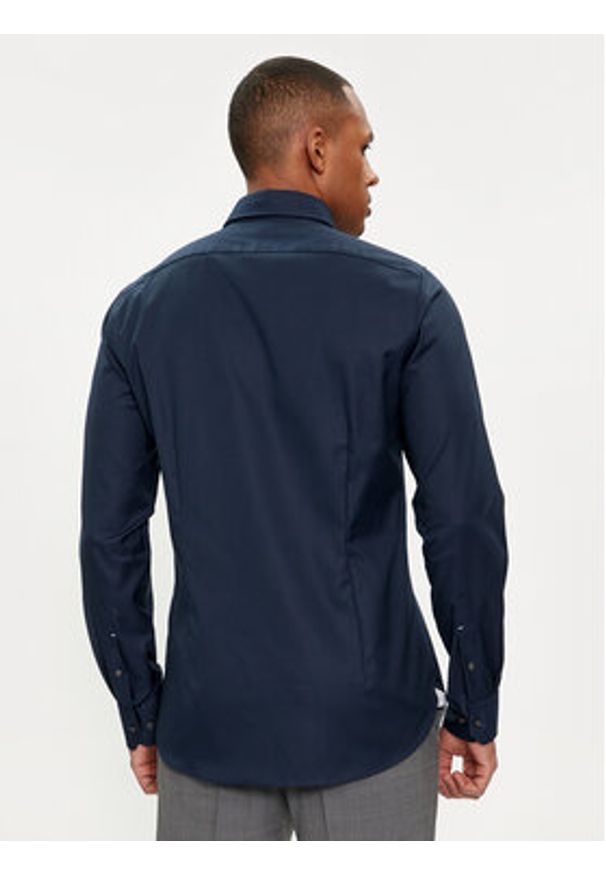Michael Kors Koszula MD0DS01032 Granatowy Slim Fit. Kolor: niebieski. Materiał: bawełna