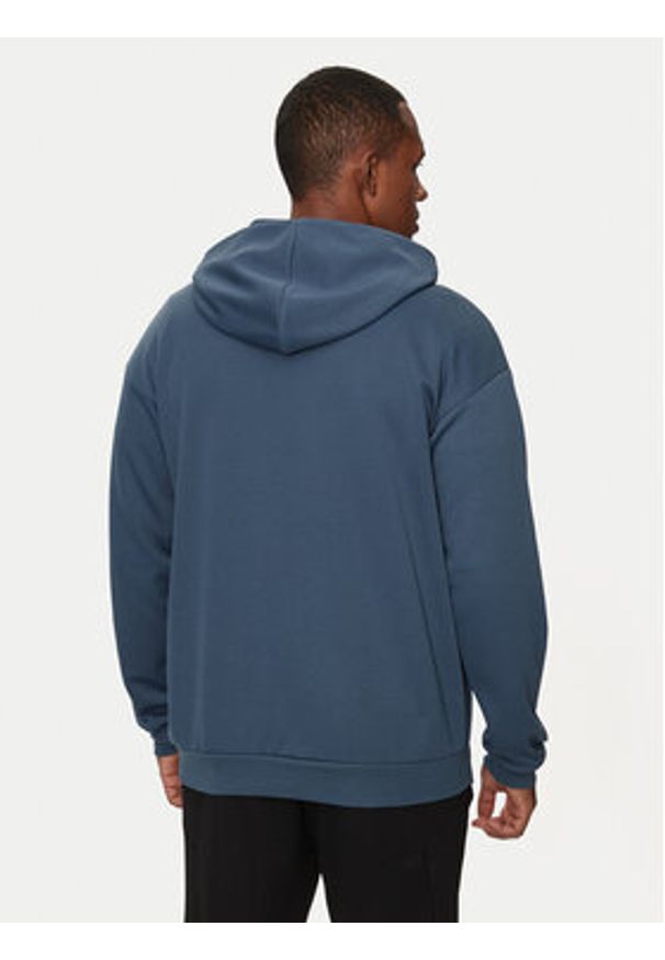 Reebok Bluza Strength Hoodie 100070154 Granatowy Regular Fit. Kolor: niebieski. Materiał: syntetyk