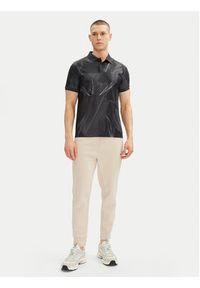 BOSS Polo Paddy Desert Active 50537757 Czarny Regular Fit. Typ kołnierza: polo. Kolor: czarny. Materiał: syntetyk #5