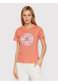 Converse T-Shirt 10022955-A03 Pomarańczowy Standard Fit. Kolor: pomarańczowy. Materiał: bawełna