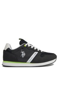 U.S. Polo Assn. Sneakersy Nobil NOBIL009 Czarny. Kolor: czarny. Materiał: materiał