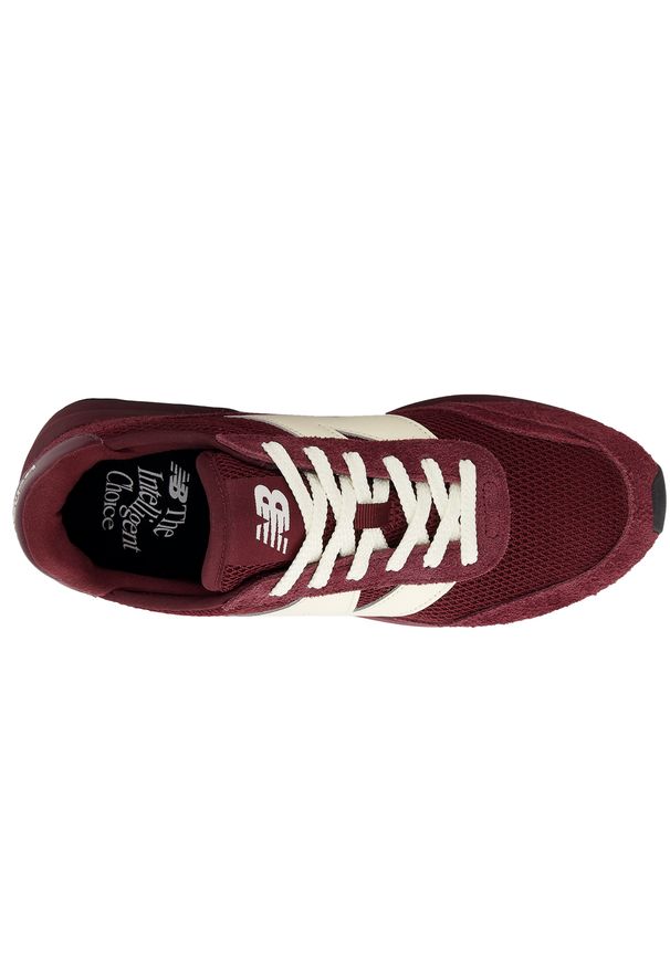 Buty unisex New Balance U370PA – bordowe. Kolor: czerwony. Materiał: skóra, zamsz. Szerokość cholewki: normalna. Sezon: lato