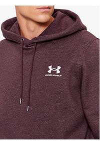 Under Armour Bluza Ua Essential Fleece Hoodie 1373880 Bordowy Loose Fit. Kolor: czerwony. Materiał: bawełna