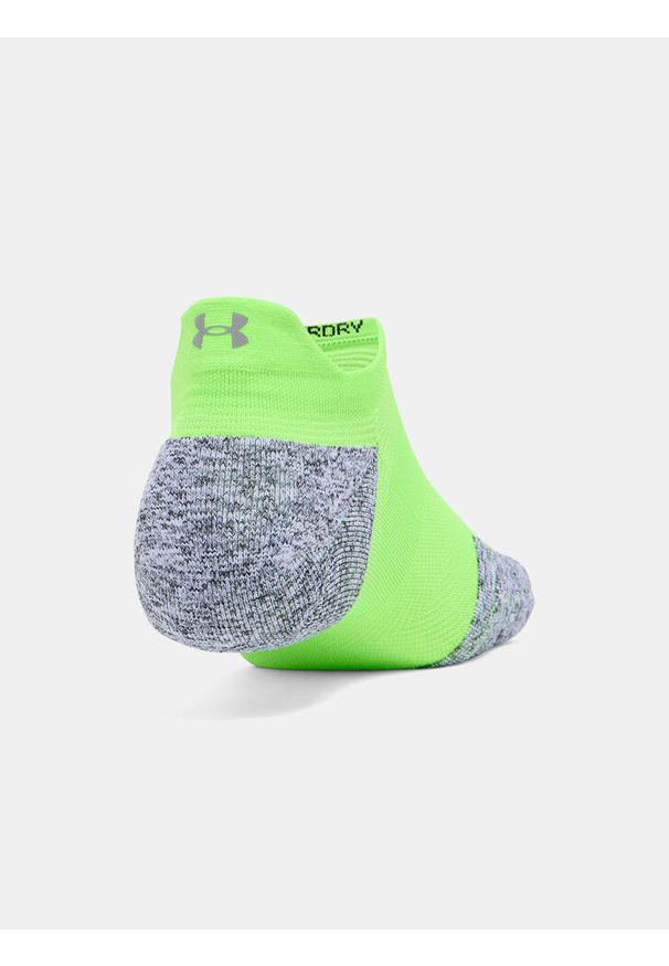 Skarpety Under Armour Dry Run Cushion No Show Tab. Kolor: zielony. Sport: bieganie