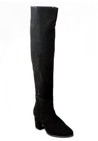 Inna - Kozaki skórzane za kolano czarne Sempre. Wysokość cholewki: za kolano. Kolor: czarny. Materiał: skóra. Styl: elegancki #4