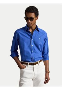 Polo Ralph Lauren Koszula 710805564512 Niebieski Regular Fit. Typ kołnierza: polo. Kolor: niebieski. Materiał: bawełna #5