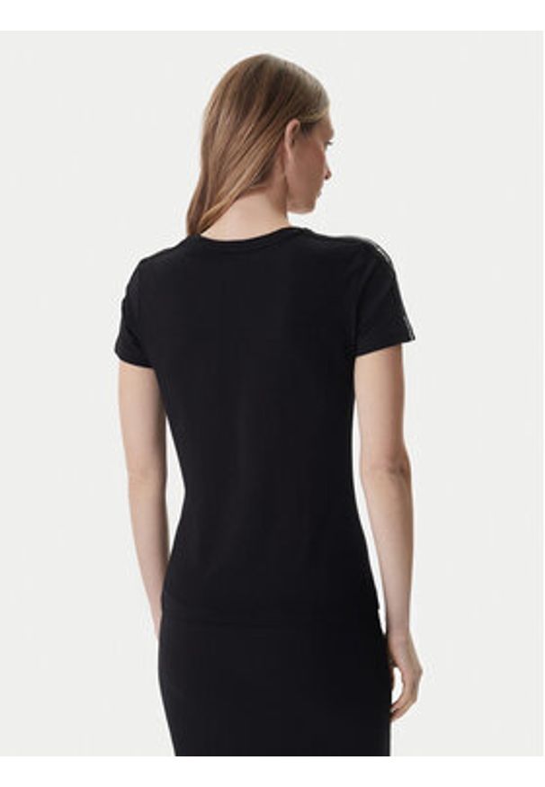 EA7 Emporio Armani T-Shirt 7W001490 AF10373 Czarny Slim Fit. Kolor: czarny. Materiał: bawełna