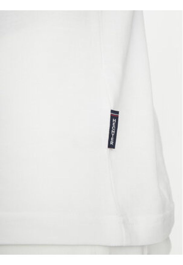 Hechter Paris T-Shirt 74006 100912 Biały Regular Fit. Kolor: biały. Materiał: bawełna