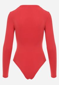 Renee - Czerwone Body Glorya. Kolor: czerwony. Długość rękawa: długi rękaw. Długość: długie. Styl: klasyczny #6