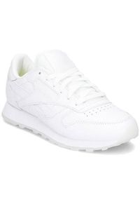 Buty do chodzenia damskie Reebok Leather Face. Zapięcie: sznurówki. Kolor: biały. Materiał: materiał, skóra, syntetyk. Szerokość cholewki: normalna. Sport: turystyka piesza